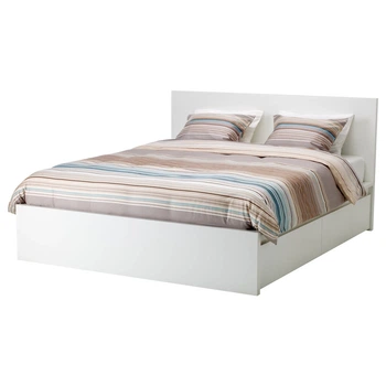 Кровать с 4 отделениями для хранения MALM IKEA 399.316.09 белый