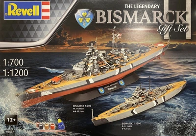 Набор моделей 1/700 и 1/1200 корабля Легендарный Бисмарк Revell 05637