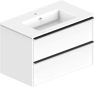 Тумба подвесная DEVIT Comfort 80 332080W c умывальником 80 см
