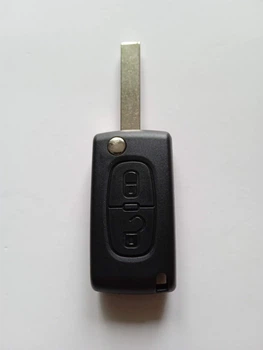 Корпус викидного ключа Peugeot 207 307 307 407 Galakeys 2 кн батарейка на корпусі лезо HU83 (01-21)