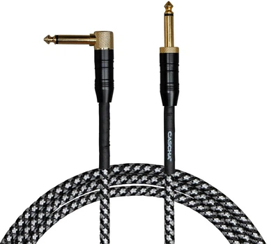 Кабель інструментальний Cascha CCP-G2ABK6 (Professional Line Guitar Cable, Tweed Black, 6 м)