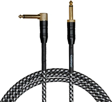 Кабель інструментальний Cascha CCP-G2ABK9 (Professional Line Guitar Cable, Tweed Black, 9 м)