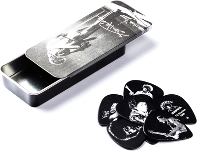 Набор медиаторов Dunlop JH-PT06M Jimi Hendrix Silver Portrait Pick Tin Medium 12шт (R119191)