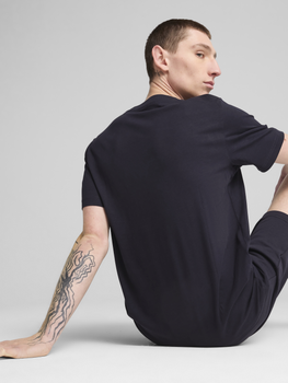 Футболка хлопковая длинная мужская Puma Ess Logo Lab Tee 68466716 M New Navy (4067983323973) 