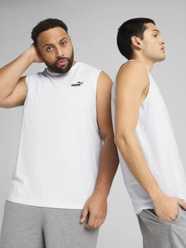 Майка чоловіча Puma Ess No. 1 Logo Sleeveless Tee 68262602 2XL White (4067983319679)