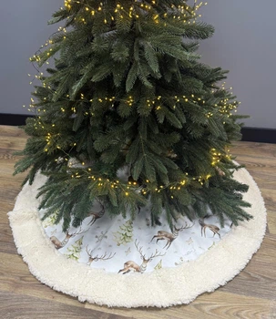 Юбка под елку X-mas Big Deer Ø 100 см белая