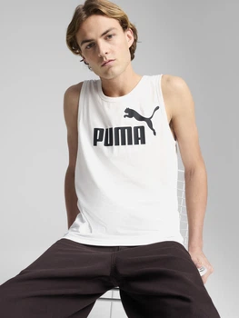 Майка мужская Puma Ess No. 1 Logo Tank 68254402 M White (4067983315626)