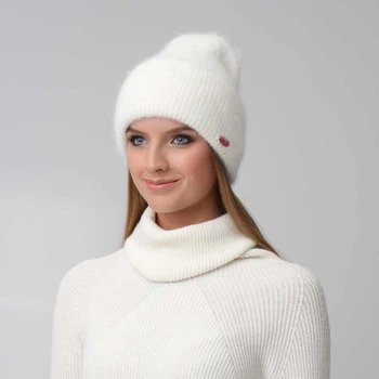 Шапка жіноча ковпак 945-977 LuckyLOOK One Size Білий