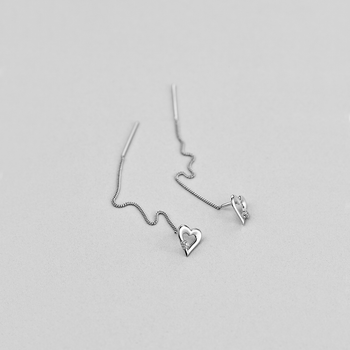Срібні сережки Minimal ЛК-2187р/ЛК-0323