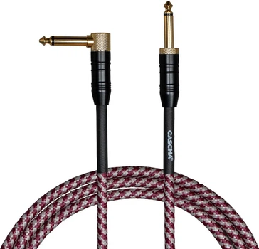 Кабель інструментальний Cascha CCP-G2ARD6 (Professional Line Guitar Cable, Tweed Red, 6 м)