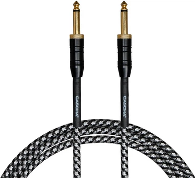 Кабель інструментальний Cascha CCP-G2SBK3 (Professional Line Guitar Cable, Tweed Black, 3 м)