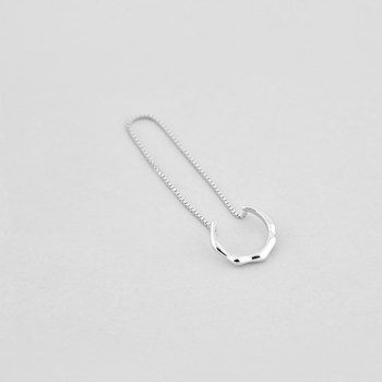 Срібні сережки Minimal 521075