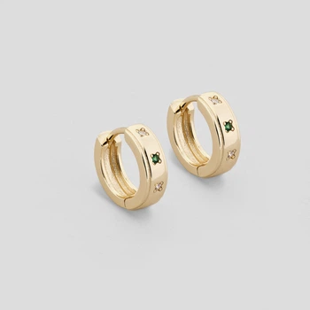 Серебряные серьги с позолотой Minimal E6861