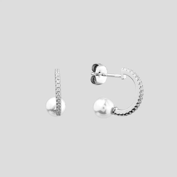 Серебряные серьги Minimal DE7538