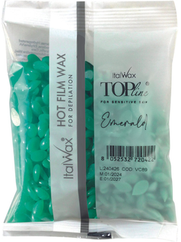 Віск для депіляції ItalWax TOPline в гранулах Смарагд 100 г (8032835233416)