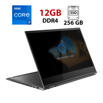 Ноутбук-трансформер Lenovo Yoga C930-13Ikb / 13" (1920х1080) IPS Touch / Intel Core i7-8550U (4 (8) ядра по 1.8 - 4.0 GHz) / 12 GB DDR4 / 256 GB SSD / Intel UHD Graphics 620 / WebCam / Win 11 б/у