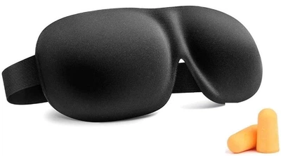 Маска для сна Comfortable 3D + беруши Black