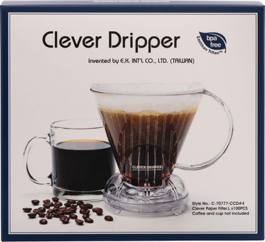 Набір Clever Dripper L Заварник для кави + Паперові фільтри 100 шт Зелений (4715838467555)