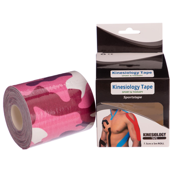 Кінезіо тейп для обличчя та тіла Kinesio tape SP-Sport BC-0842-7_5 7,5см х 5м ( BC-0842-7_5)