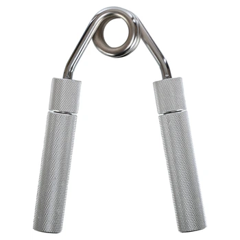Эспандер кистевой пружинный Bone Crusher 1штука SP-Sport 8062 150LB (металл, нагрузка 67,5 кг, серебряный)