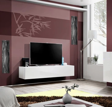 TV Тумба FLY 30 ASM 23 WW FY 30 корпус - білий мат, фронт - білий глянець