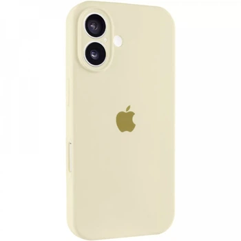Чохол Fiji Silicone Case Full Camera для Apple iPhone 16 бампер накладка із захистом камери Antique White