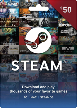 Steam Wallet Gift Card $50 (US-Регион)