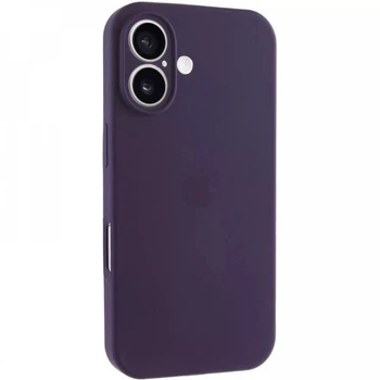 Чехол Fiji Silicone Case Full Camera для Apple iPhone 17 бампер накладка с защитой камеры Dark Aubergine