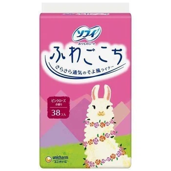 UNICHARM Sofy Soft Comfort ежедневные гигиенические прокладки (аромат розы), 38 шт