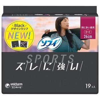 UNICHARM Sofy Sports ультратонкие гигиенические прокладки 26 см, 19 шт