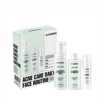 Набор комплексного ухода для проблемной и подверженной акне кожи Acne care daily face routine Mr.SCRUBBER