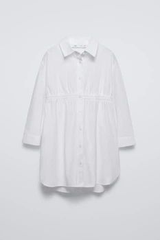 Подростковое платье-рубашка для девочки Zara 3333/038 140 см Белый