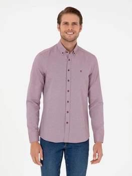 Сорочка бавовняна чоловіча Pierre Cardin G021GL004-000-2083848(bordo) M Бордова (8683858073574)