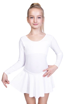 Купальник для танцев Dance & Sport N 002-1 бифлекс Белый XL/128-134