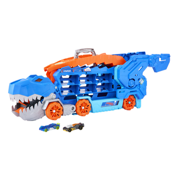 Мега-транспортер автовоз Хот Вилс Невероятный Ти-Рекс 2 в 1 Hot Wheels City Ultimate T-Rex Transporter Dinosaur Hauler (HNG50)