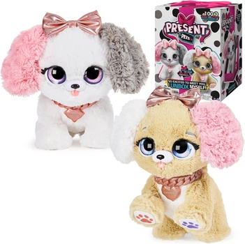 Интерактивная плюшевая игрушка Щенок сюрприз Present Pets Fancy Puppy Interactive Surprise Plush Toy Spin Master (6051191)