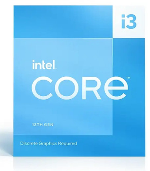 Процесор Intel Core i3 13100F 3.4 GHz (12 MB, Raptor Lake, 89W, S1700) Box (BX8071513100F) ( Для настільного