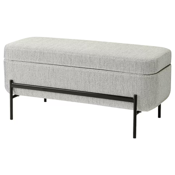 Скамейка/пуф с местом хранения VALTORP IKEA 005.623.40 бежевый