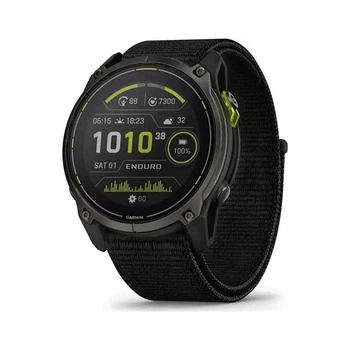 Смарт-часы Garmin Enduro 3, Crbn Gry DLC Ti w/Blk Sport Loop Band, GPS (m452333)