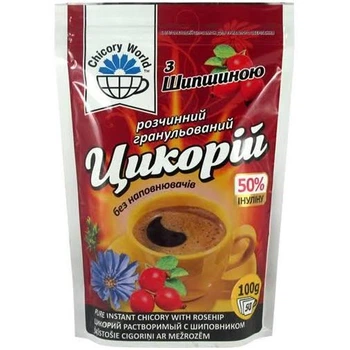 Напій розчинний гранульований із шипшиною "Цикорій" ТМ Галка, 100г