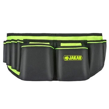Пояс для інструментів JAKAH (12 кишень, металевий зажим для рулетки, ремінець для стрічки)
