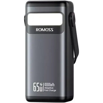 Зовнішній акумулятор Romoss PMT40 40000mAh 65W Black (PMT40-182-2133H) [120783]
