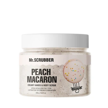 Крем-скраб для рук и тела с ароматом персикового макарона Peach Macaron Mr.SCRUBBER, 250 мл