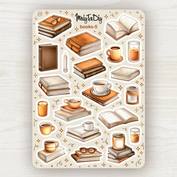 Стикерлист с наклейками MriyTaDiy, модель "Books-5"