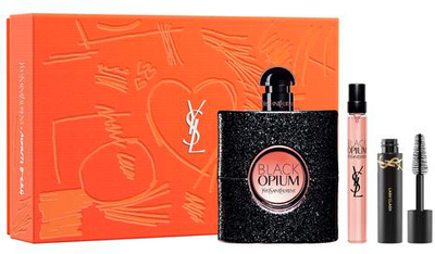 Zestaw damski Yves Saint Laurent Black Opium Woda perfumowana 90 ml + Miniaturka Woda perfumowana 10 ml + Tusz do rzęs Lash Clash 2 ml (3614274121360)