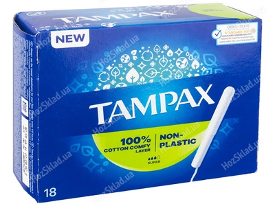 Тампоны Tampax Regular с аппликатором 18 шт (8006540858509)