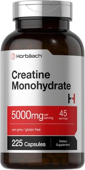 Добавка премиум-класса креатин моногидрат Horbäach Creatine Monohydrate 225 капсул