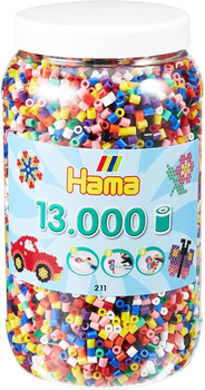 Набір бісеру для термомозаїки Hama Standartmix 211-00 midi 13000 елементів (0028178211004)