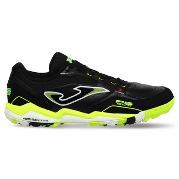 Сороконіжки взуття футбольне розмір 43 Joma FS REACTIVE FSW2301TF (верх-шкіра, підошва-RB, чорний-салатовий)