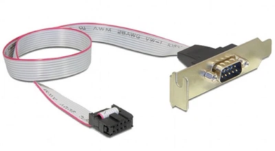 Планка Cablexpert CC-DB9ML-01 з послідовним портом DB9 низькопрофільна, 0.25